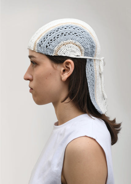 【Miseki SEOUL】25ss Tie-up scarf bandana cap (2 COLOR) Tie-up scarf bandana cap CHECK - 미세키서울
