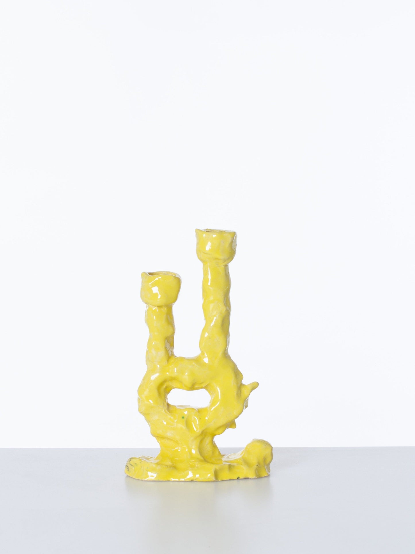 Double Candleholder Yellow-Alex Zeta-APOC STORE