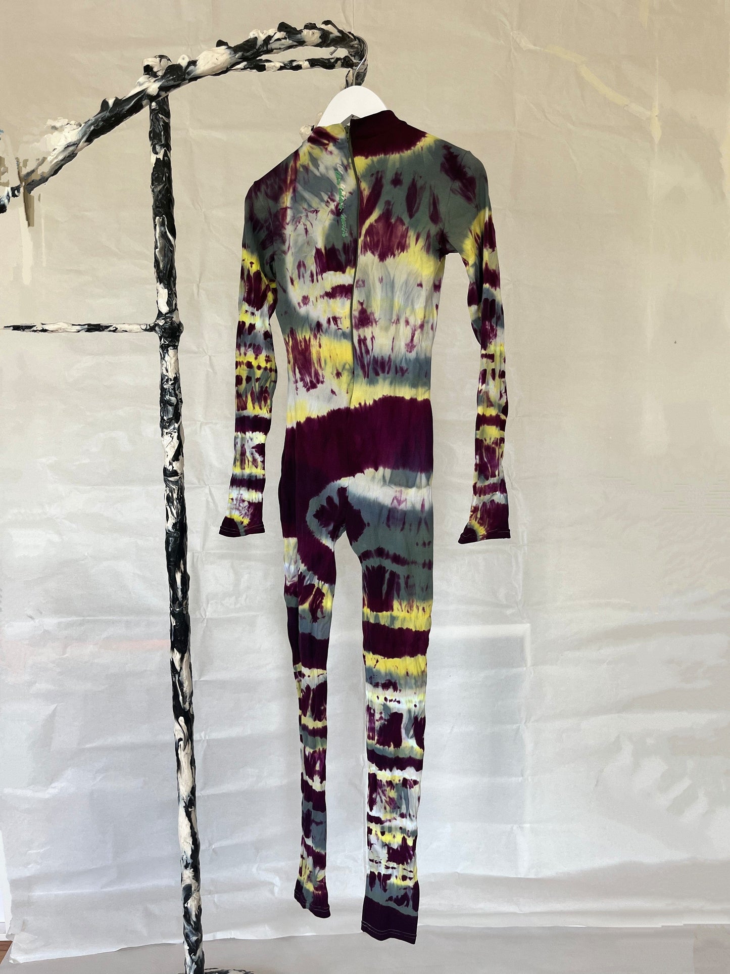 Hand Dyed Catsuit Multicolour-Celia Calderón Asensio-APOC STORE
