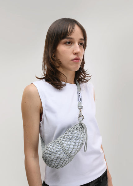 SSU Mesh Crossbody Bag Ice Grey – APOC STORE