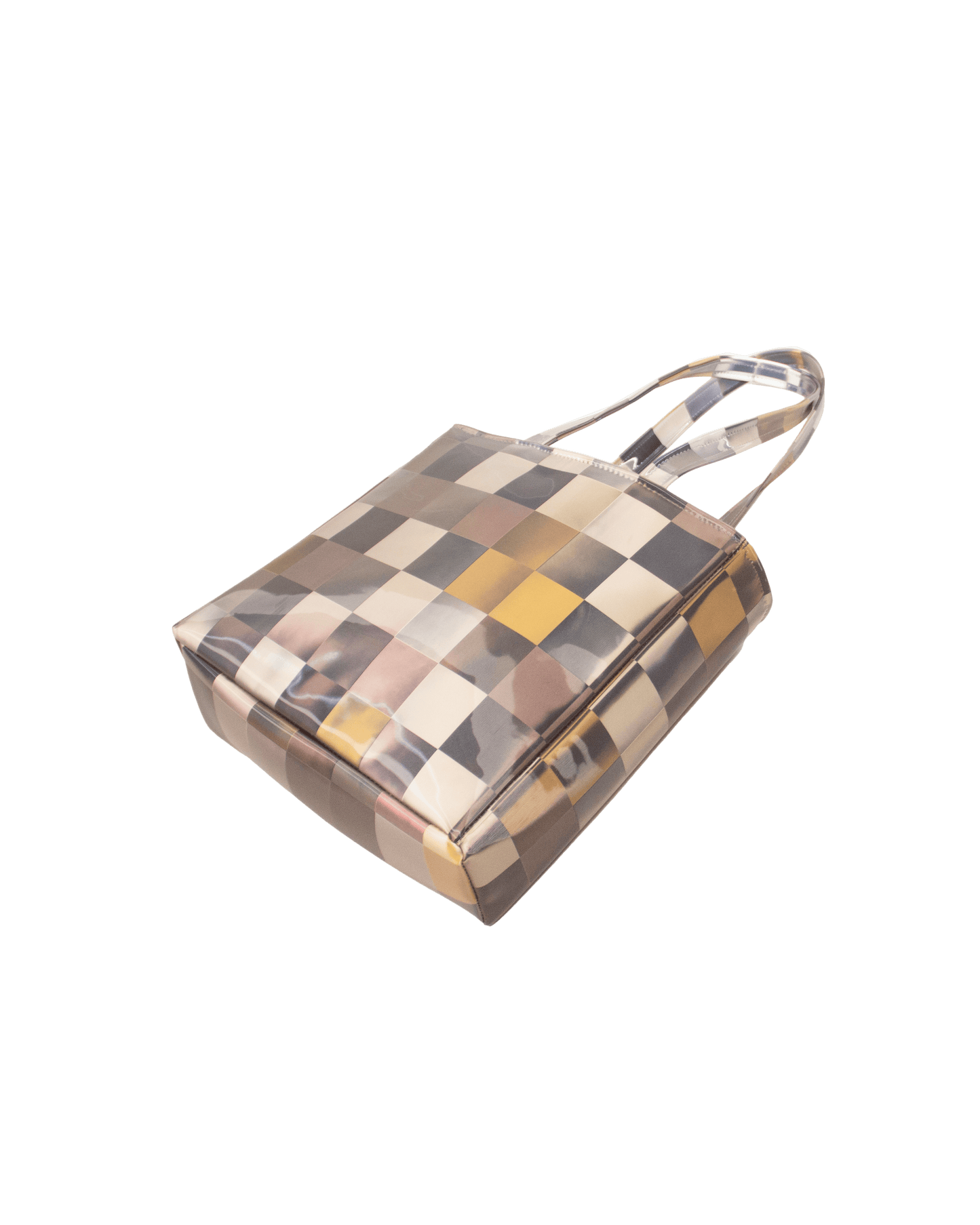 Chocolate Checker Midi Tote-Leeann Huang-APOC STORE