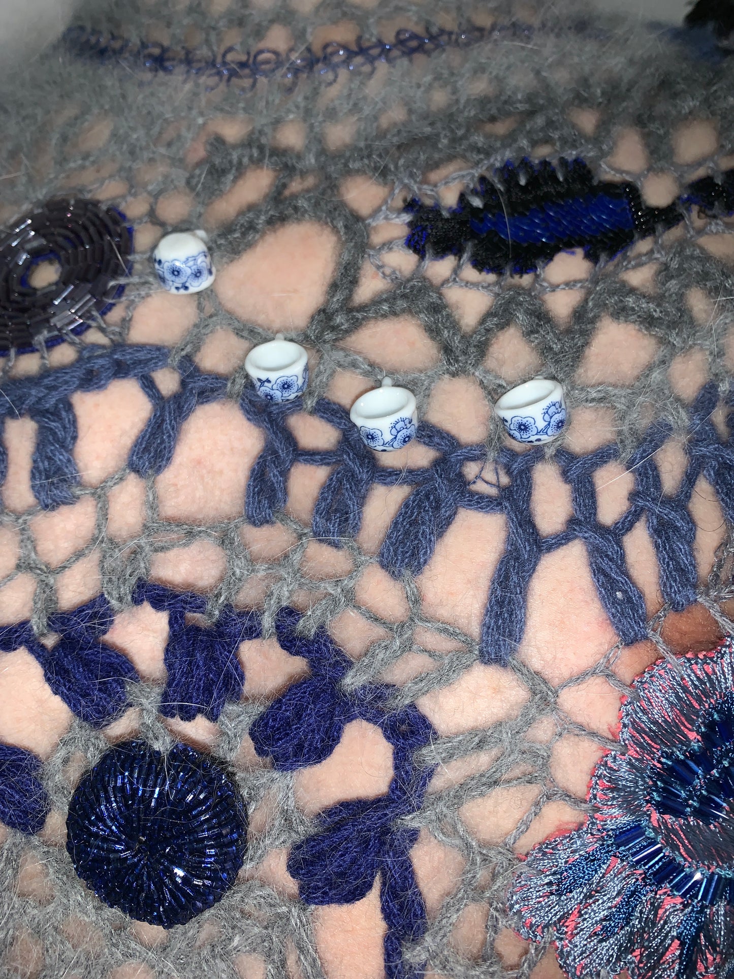 Cashmere Angora Crochet Embroidered Top-Lou de Bètoly-APOC STORE