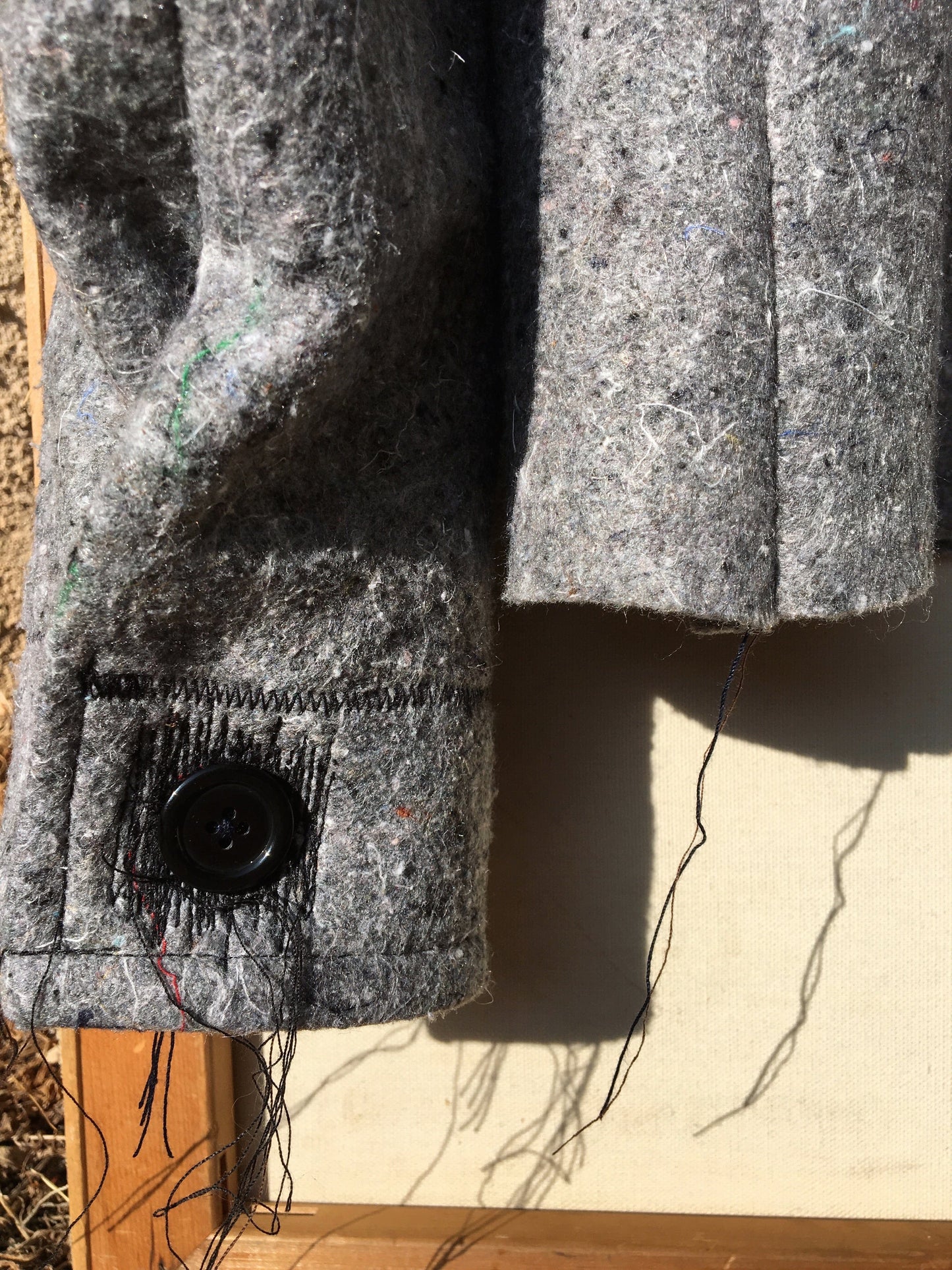 Grey Recycled Fiber Coat-Jetpack Hom(m)e-APOC STORE