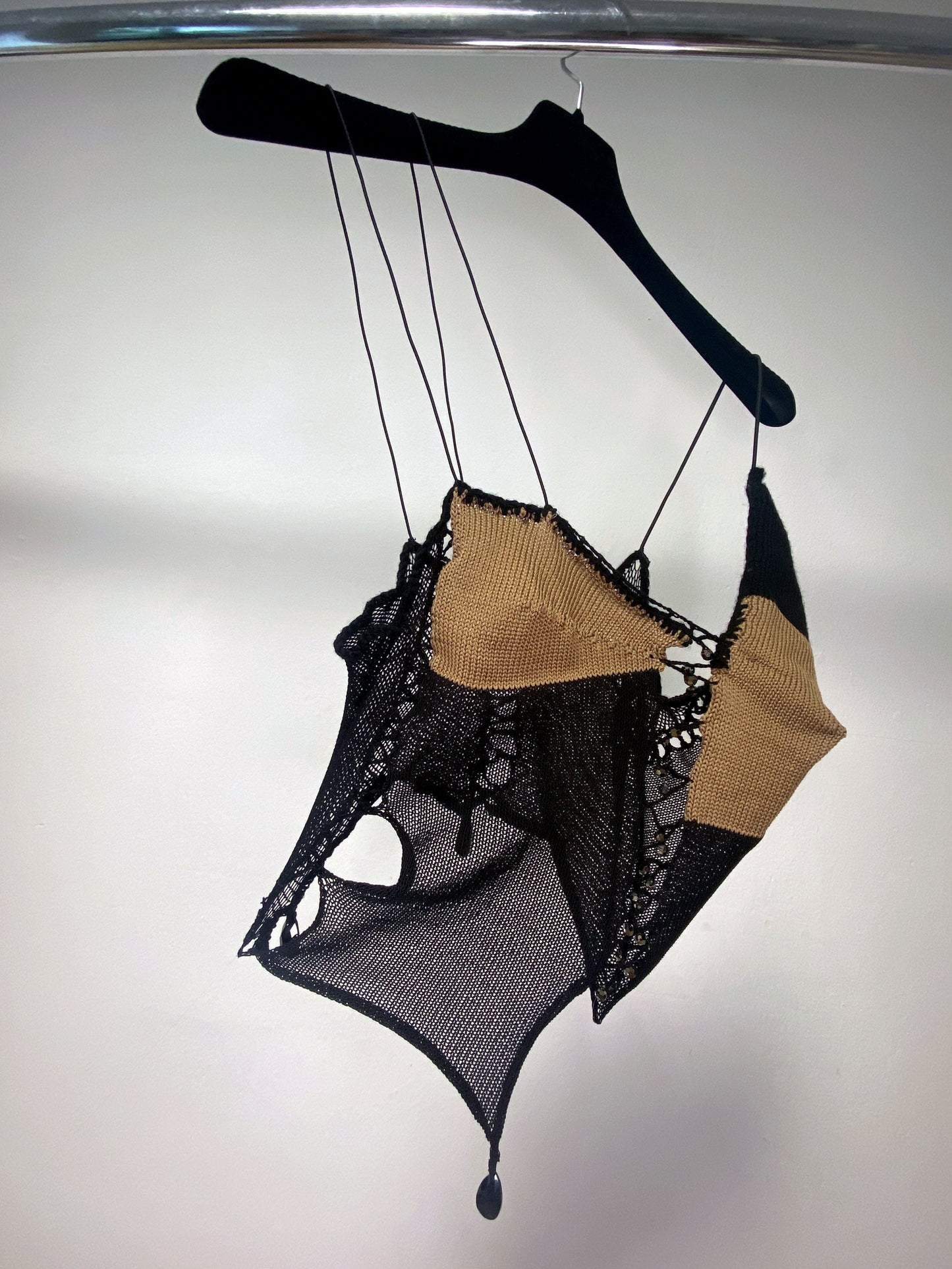 Knit Top Black/Brown-Lou de Bètoly-APOC STORE