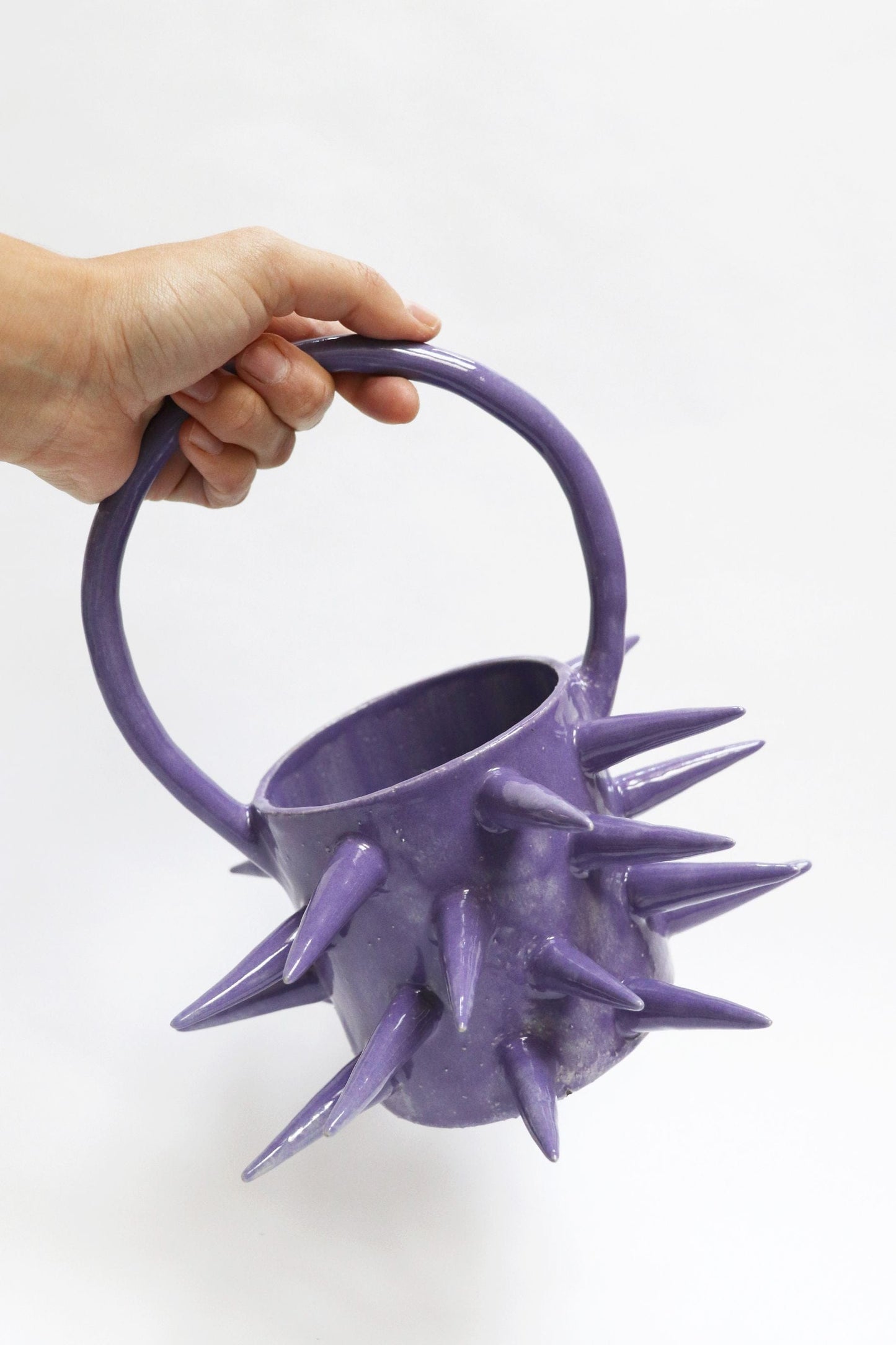 Purple Spike Basket Bag-Naomi Gilon-APOC STORE