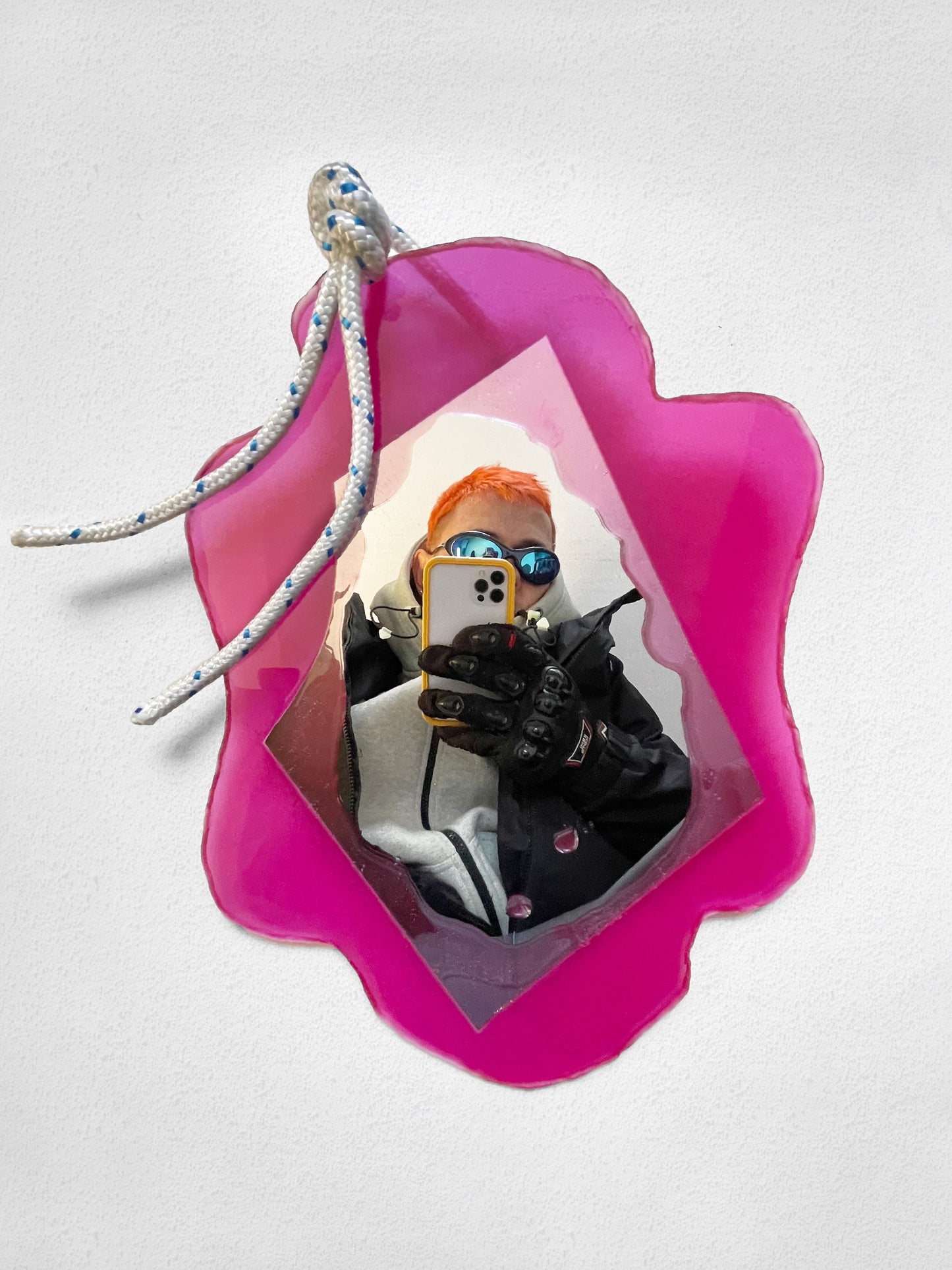 Magenta Small Mirror-STEFANIA RUGGIERO-APOC STORE