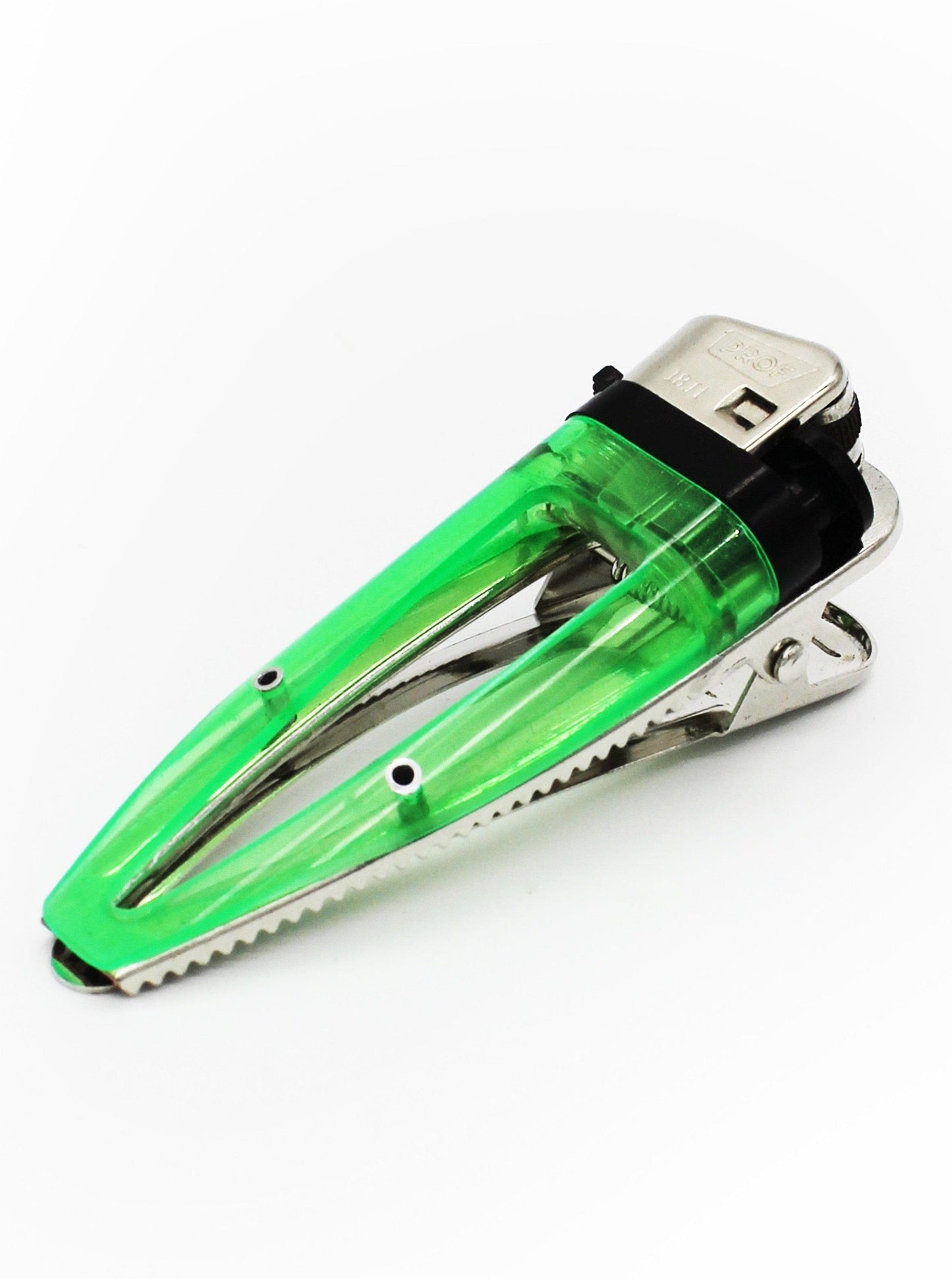 Neon Green Lit Barret Hair Clip-Corrina Goutos-APOC STORE