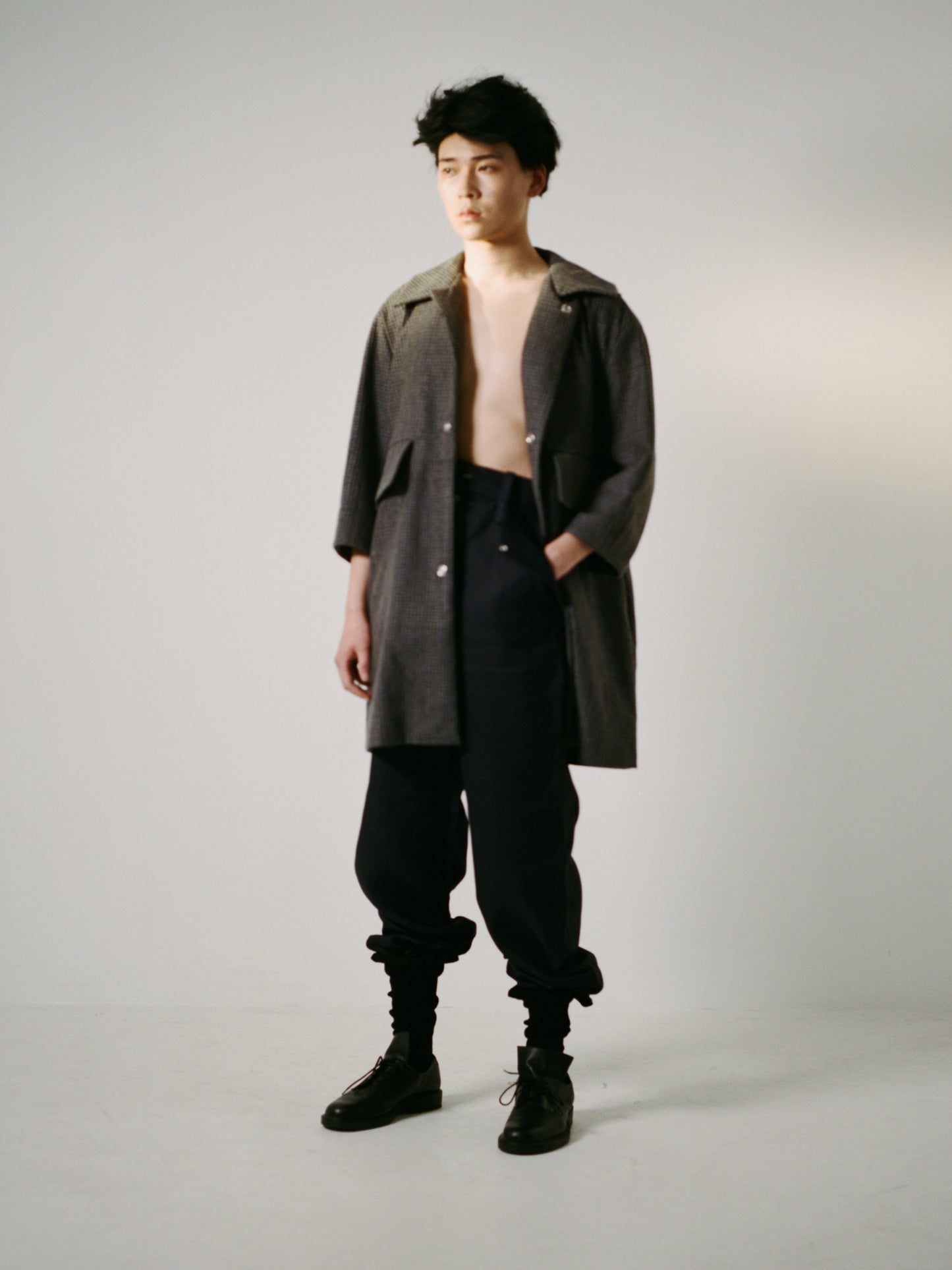 Framed Sock Black-SHEK LEUNG-APOC STORE