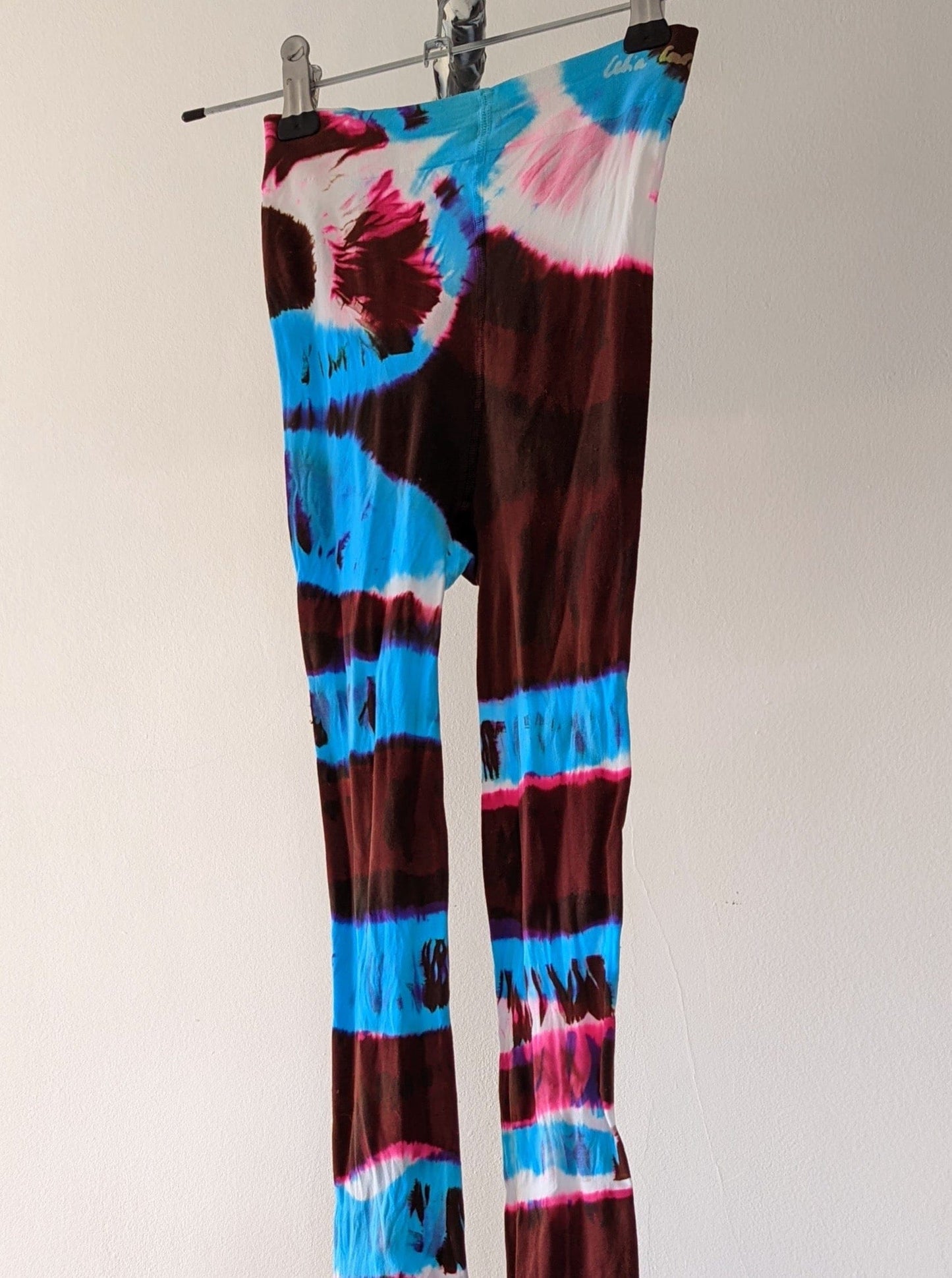 Hand Dyed Tights Blue Multicolour-Celia Calderón Asensio-APOC STORE