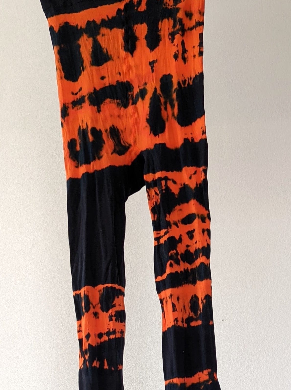 Hand Dyed Tights Orange Black-Celia Calderón Asensio-APOC STORE