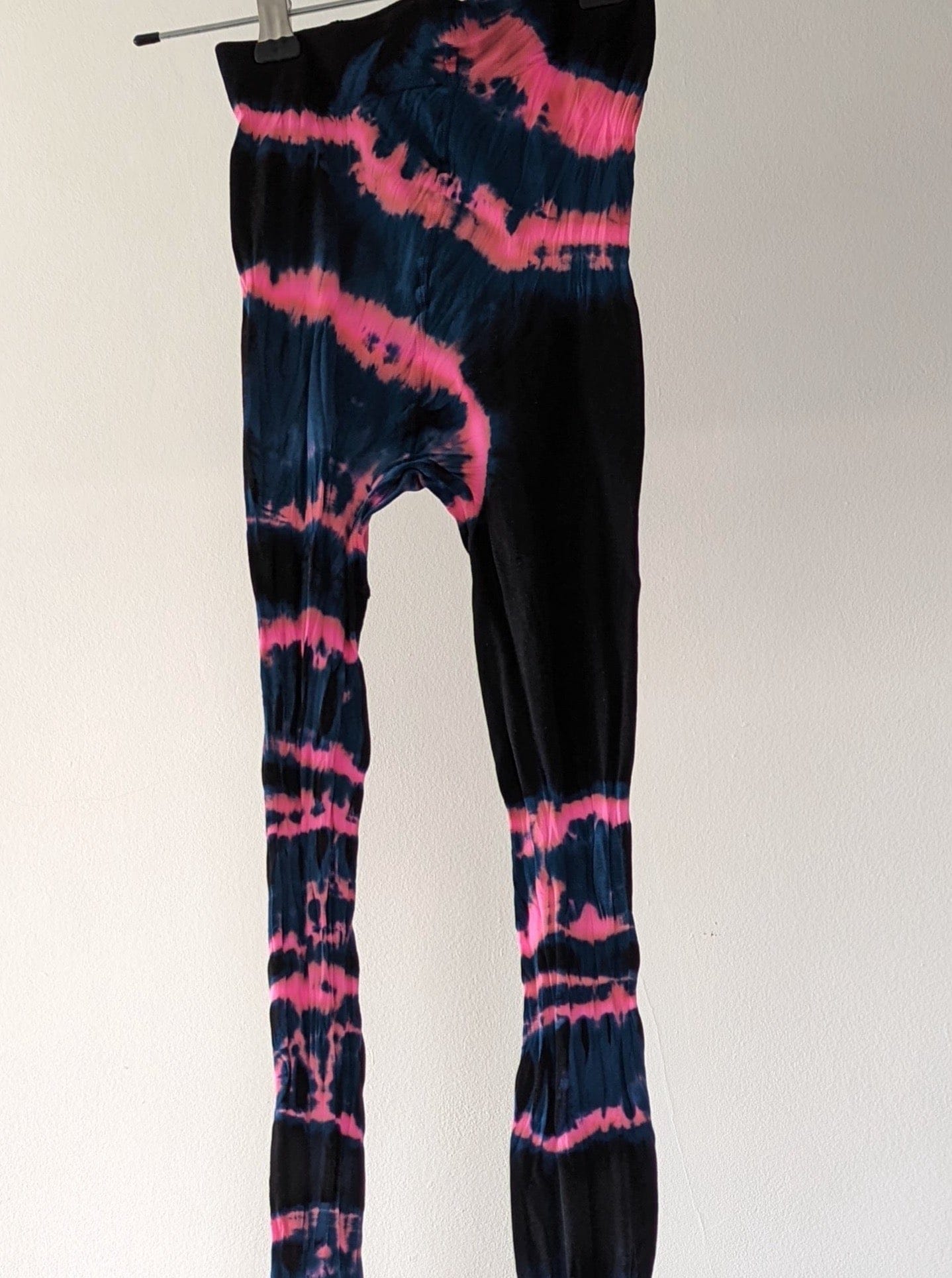 Hand Dyed Tights Pink Black-Celia Calderón Asensio-APOC STORE