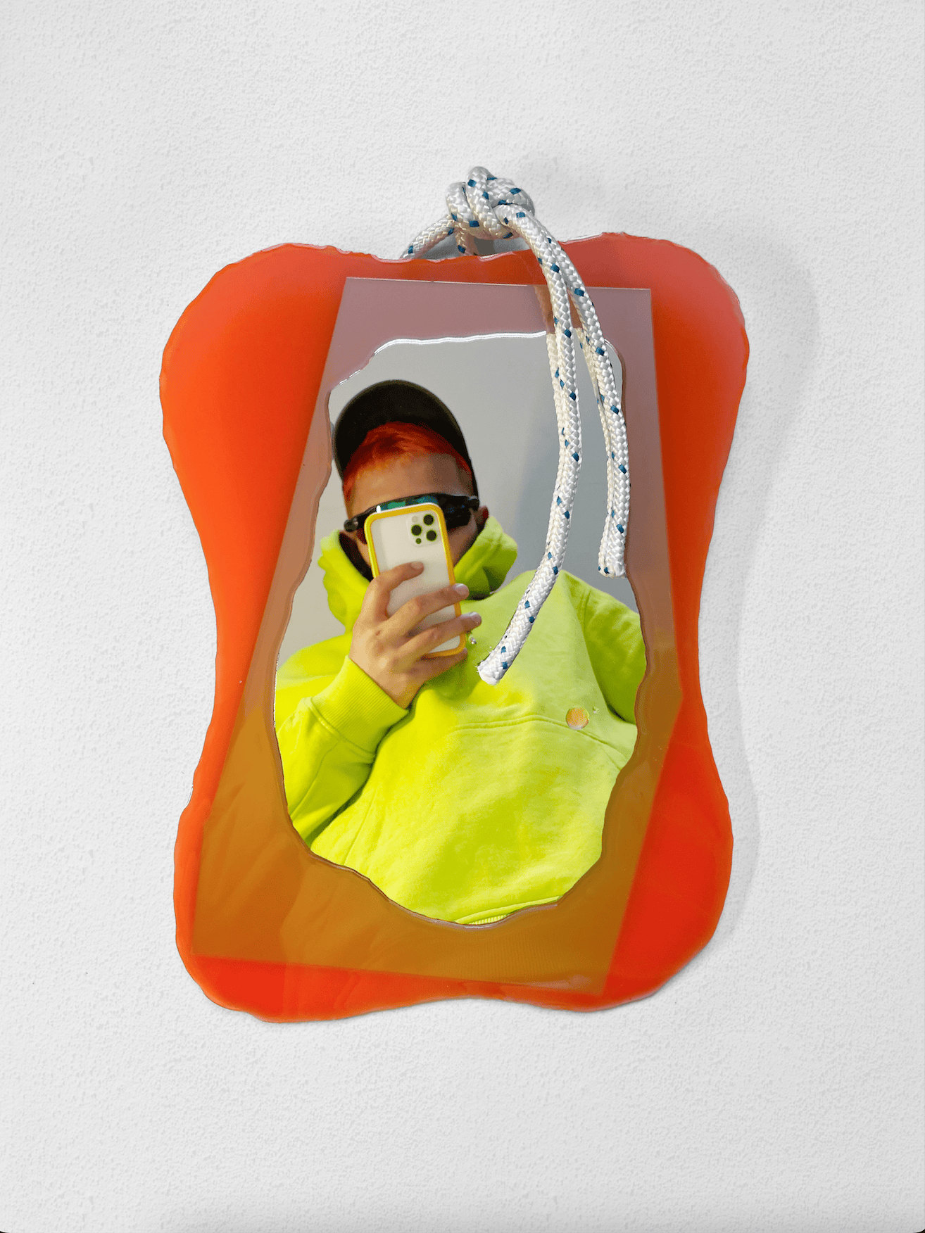 Orange Medium Mirror-STEFANIA RUGGIERO-APOC STORE