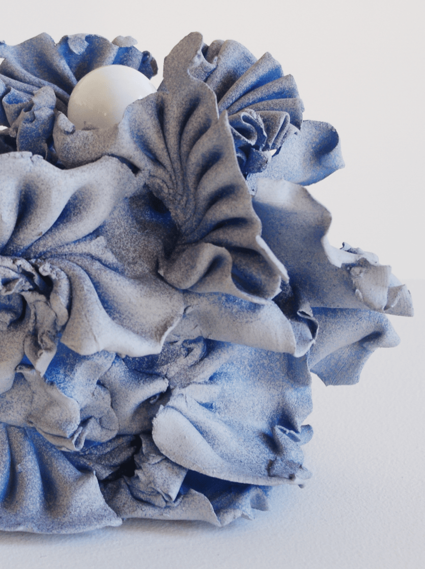 Blue Pleated Lamp-Joseph Algieri-APOC STORE