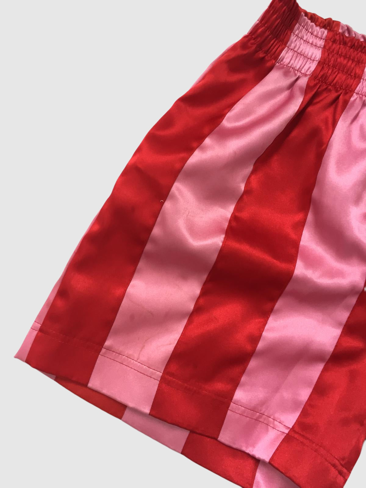 Ribbon Shorts Red & Pink-Adam Jones-APOC STORE
