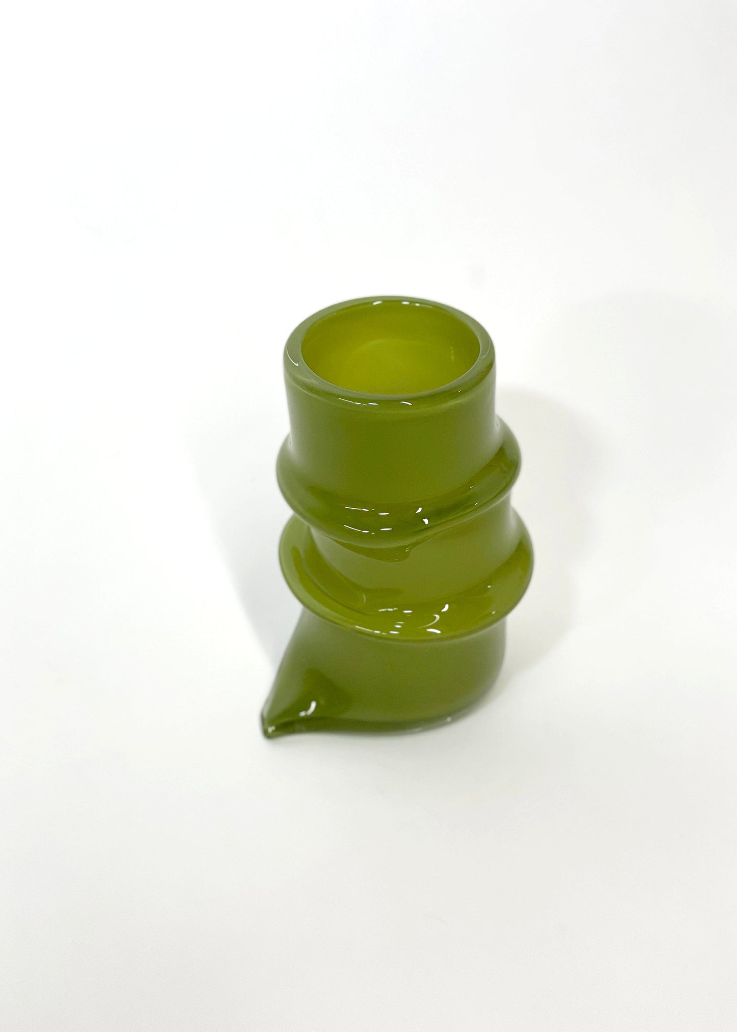 Deflated Vase #1 in Pistachio-Sticky Glass-APOC STORE