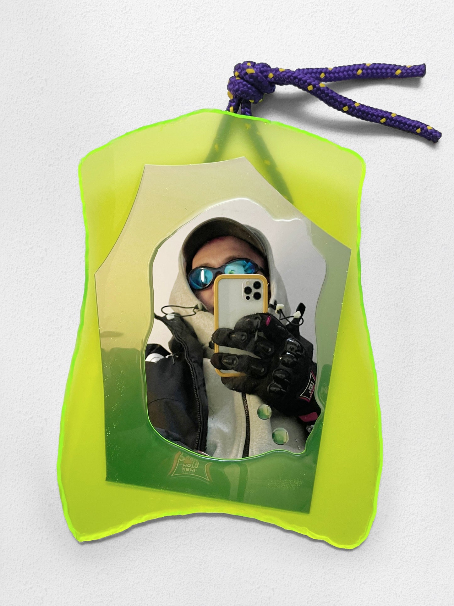 Yellow Extra Small Mirror-STEFANIA RUGGIERO-APOC STORE