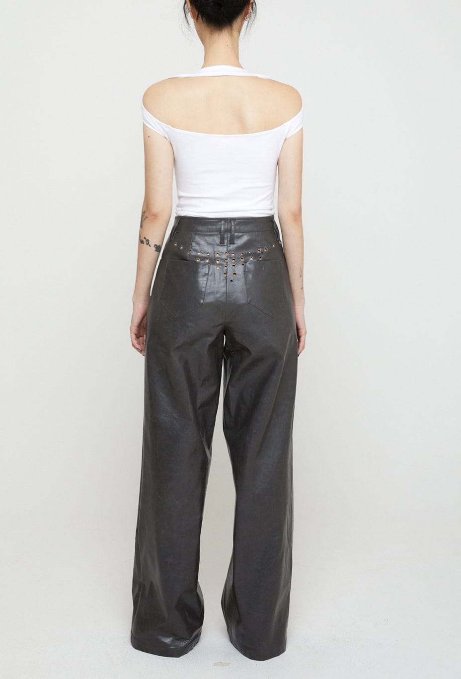 Eyelet Bikini Pants Dark Grey-Nibgnus-APOC STORE