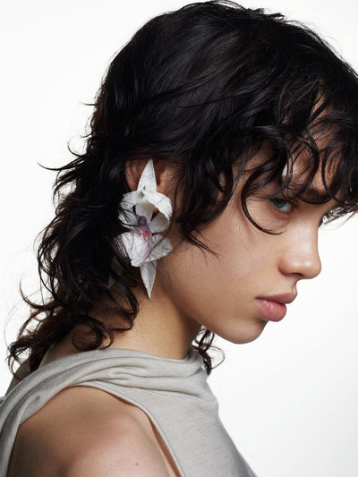 Ballerina Orchid Earrings-Baggira-APOC STORE