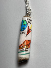 Painted Cigarette Butt Necklace (White)-Jetpack Hom(m)e-APOC STORE