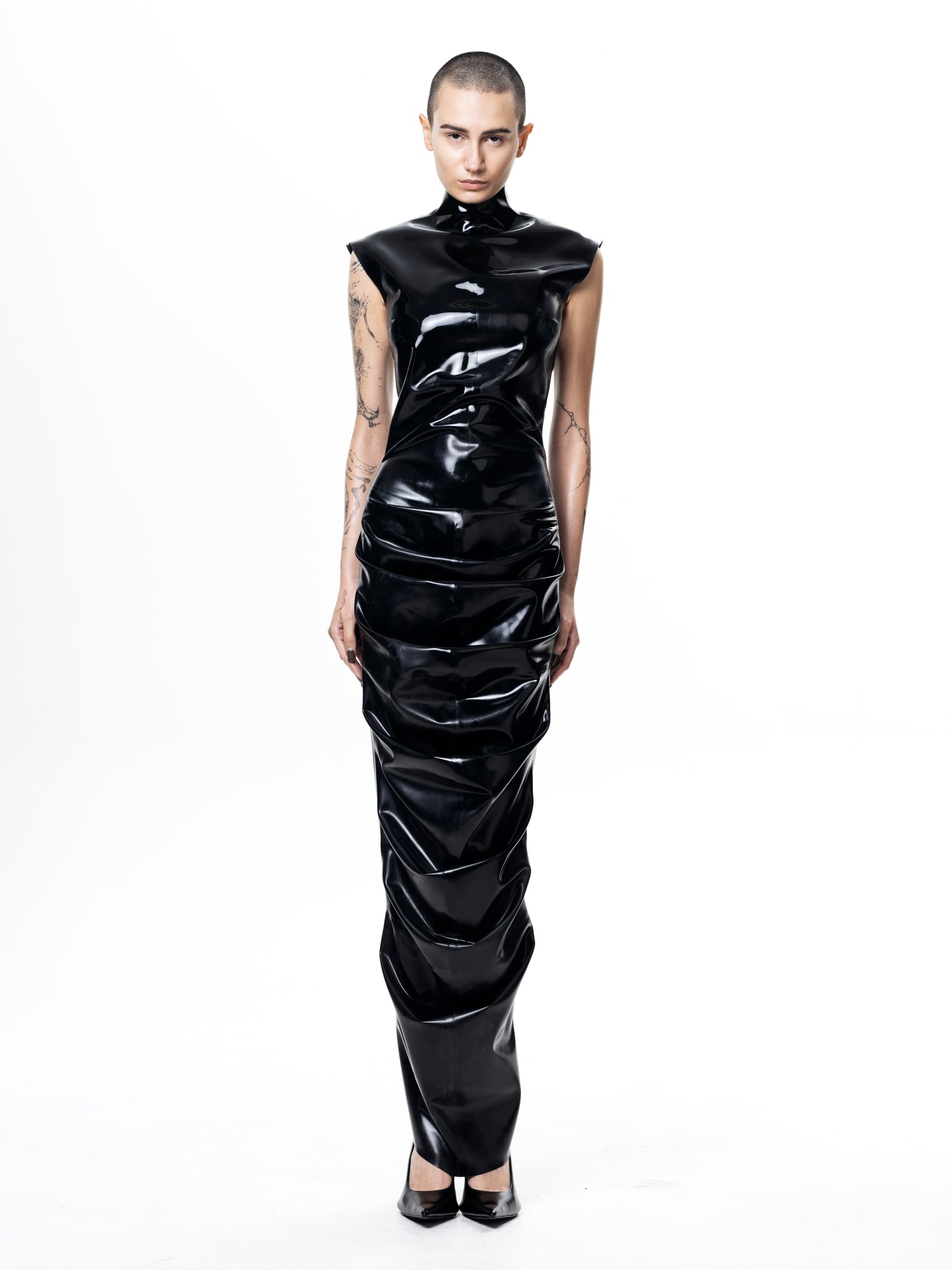 Black Shrimp Dress-harri-APOC STORE