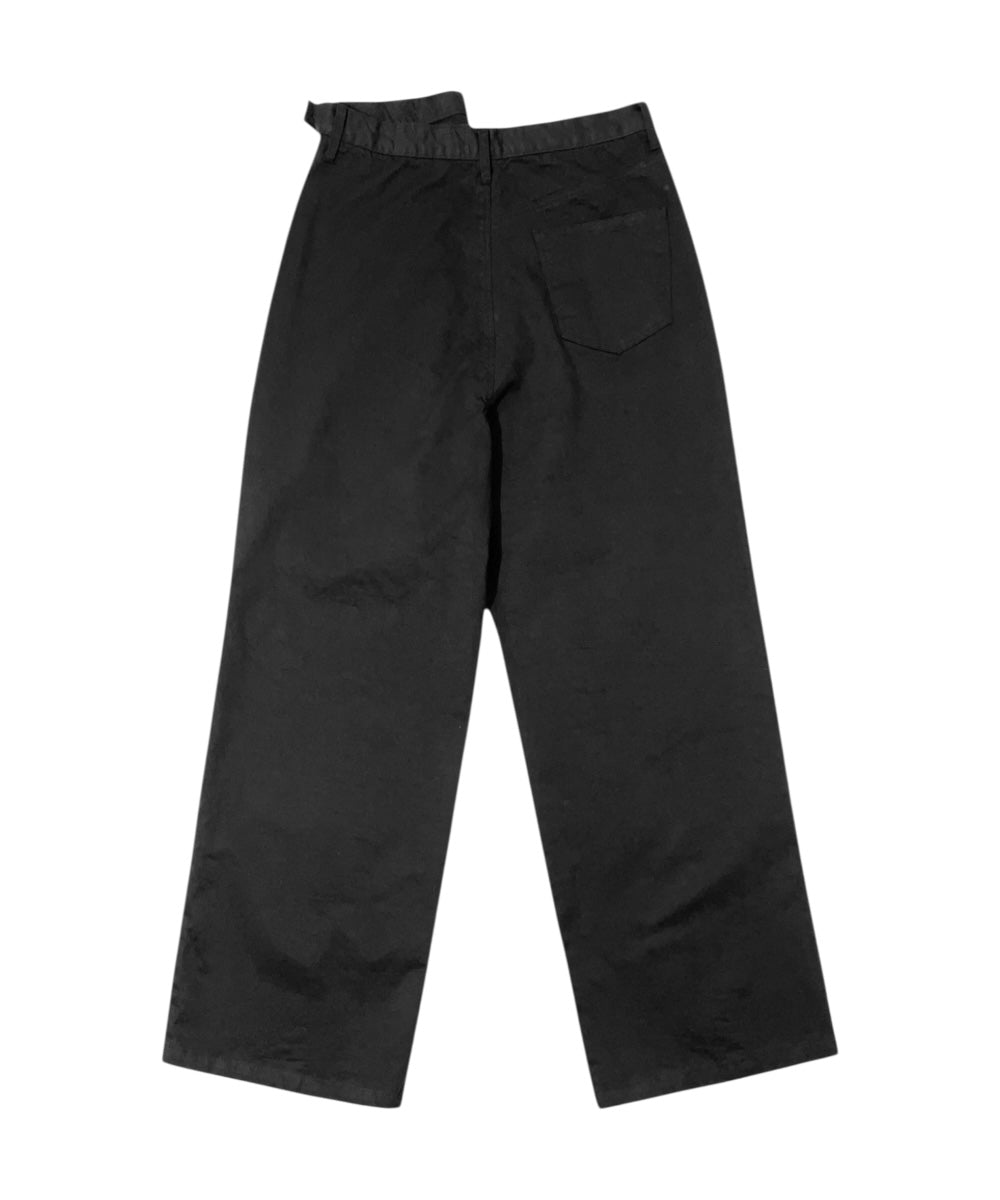 SIDE PANEL LAYERED PANTS BLACK-EGNARTS-APOC STORE