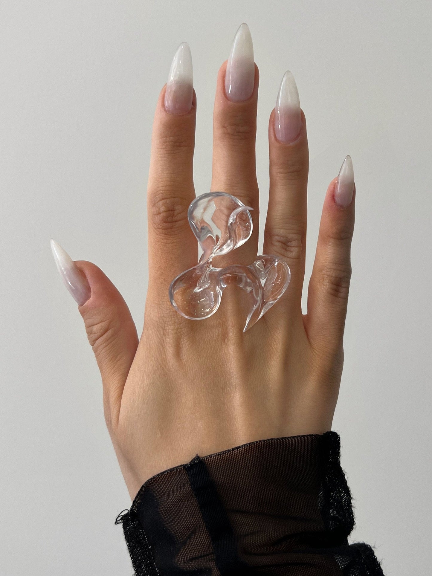 Transparent Flower Ring-WHYNOEN-APOC STORE