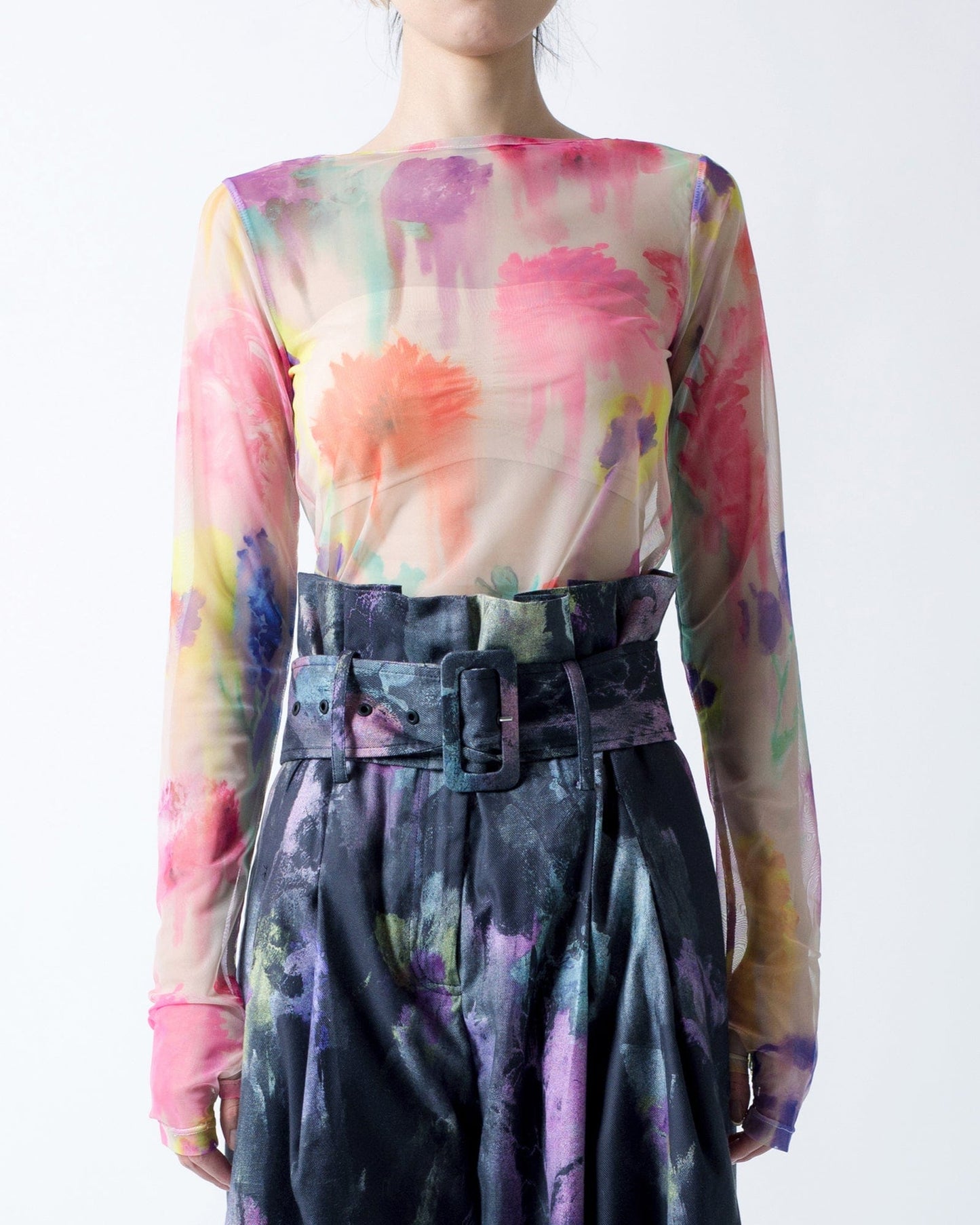 "Nordic garden" tattoo top-KAWAkEY-APOC STORE