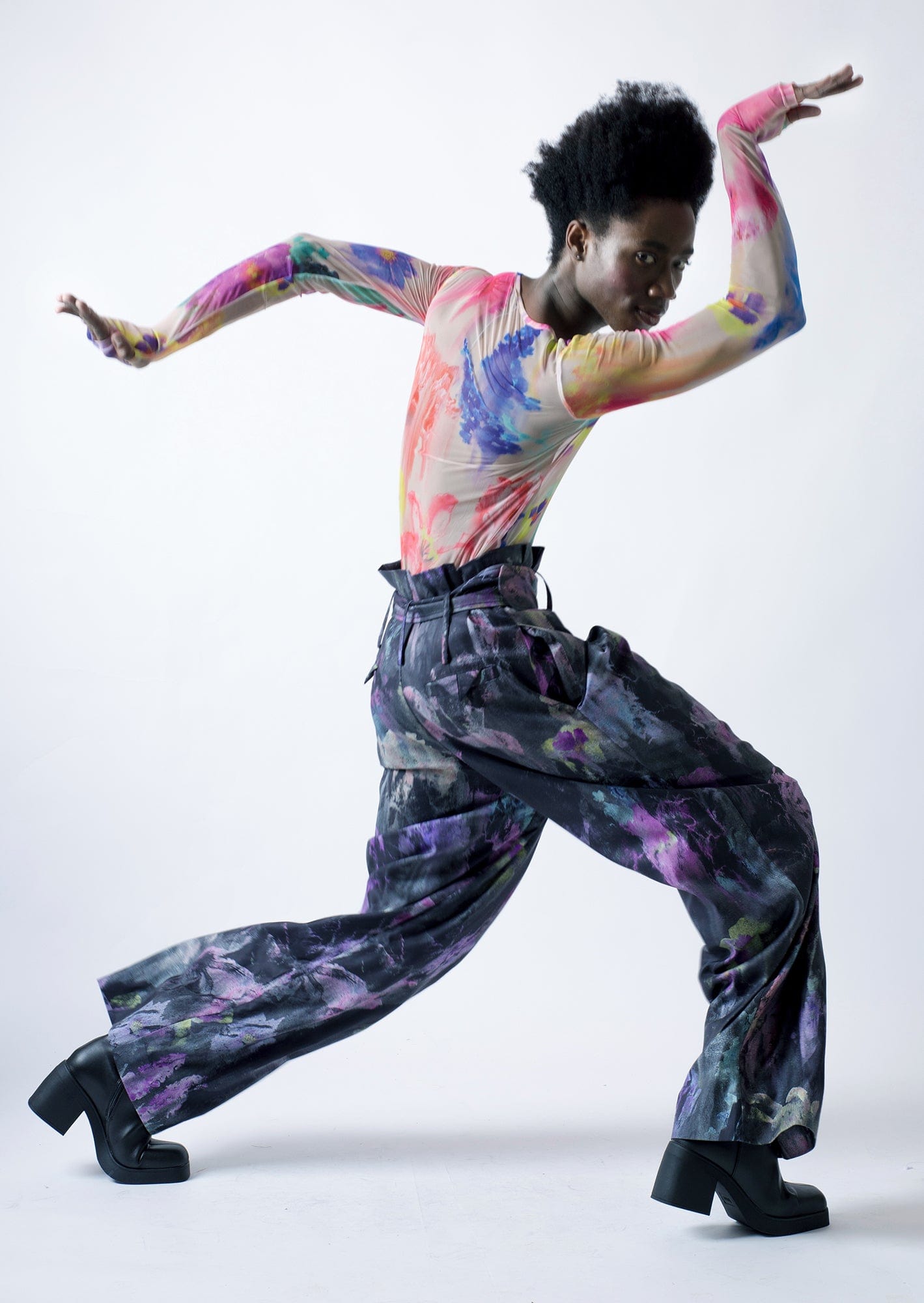 "Nordic garden" tattoo top-KAWAkEY-APOC STORE