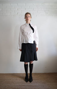 Twist Shirt - White-Julye Han-APOC STORE