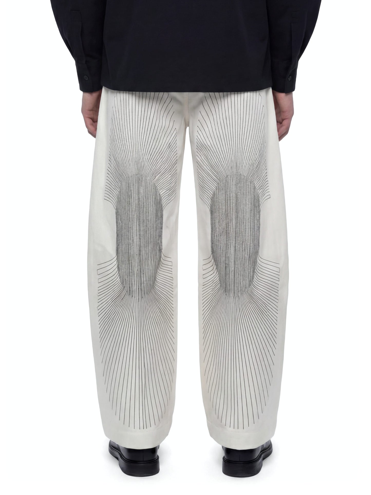 Wide Leg Embroidered Trousers-harri-APOC STORE