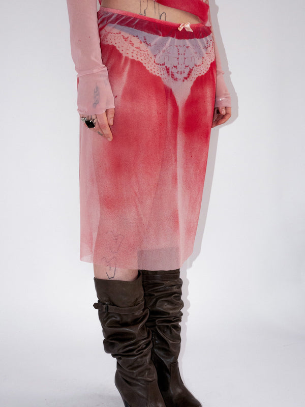 BLUSH SKIRT-Kenza Iatrides-APOC STORE