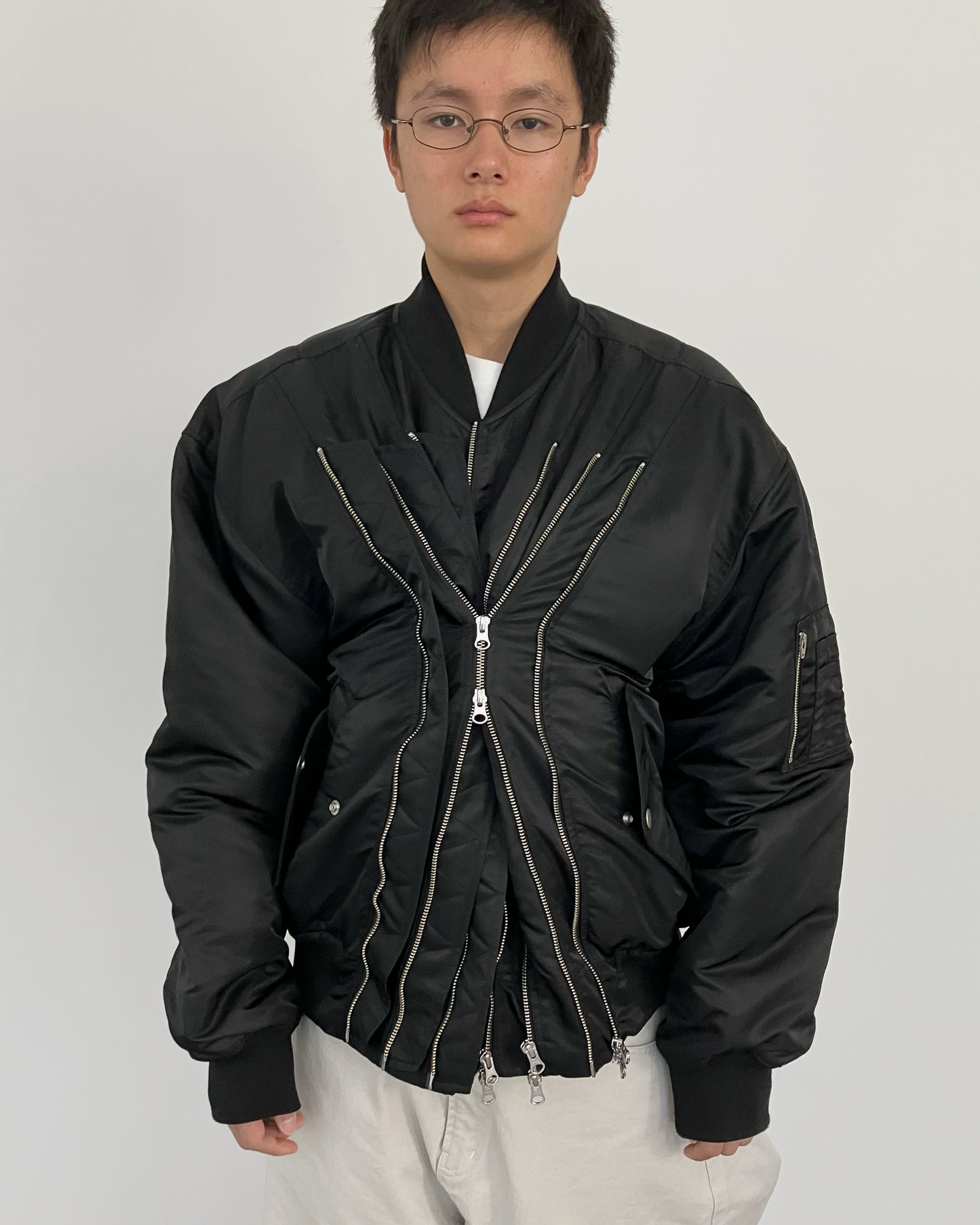 MULTI ZIP MA-1 BLACK-EGNARTS-APOC STORE
