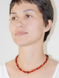 Orb Mini Necklace Red-Clara Schweers-APOC STORE