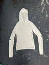 White Knit Hoodie-Melissa Tida-APOC STORE