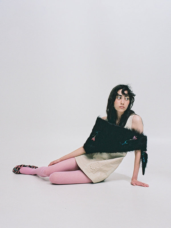 Mini Dress with Squares-Nensi Avetisian-APOC STORE