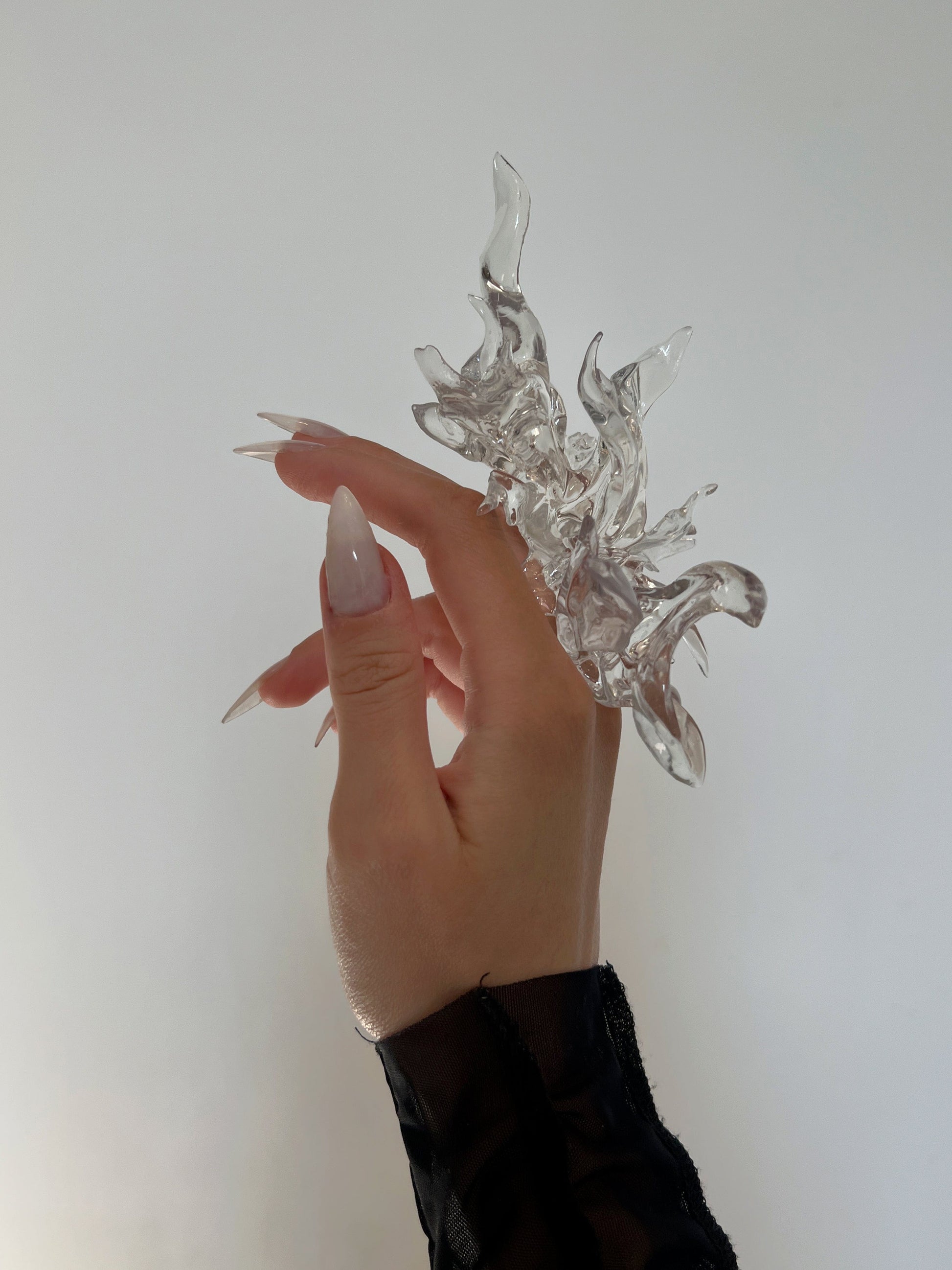 Transparent Coral Ring-WHYNOEN-APOC STORE
