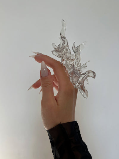 Transparent Coral Ring-WHYNOEN-APOC STORE