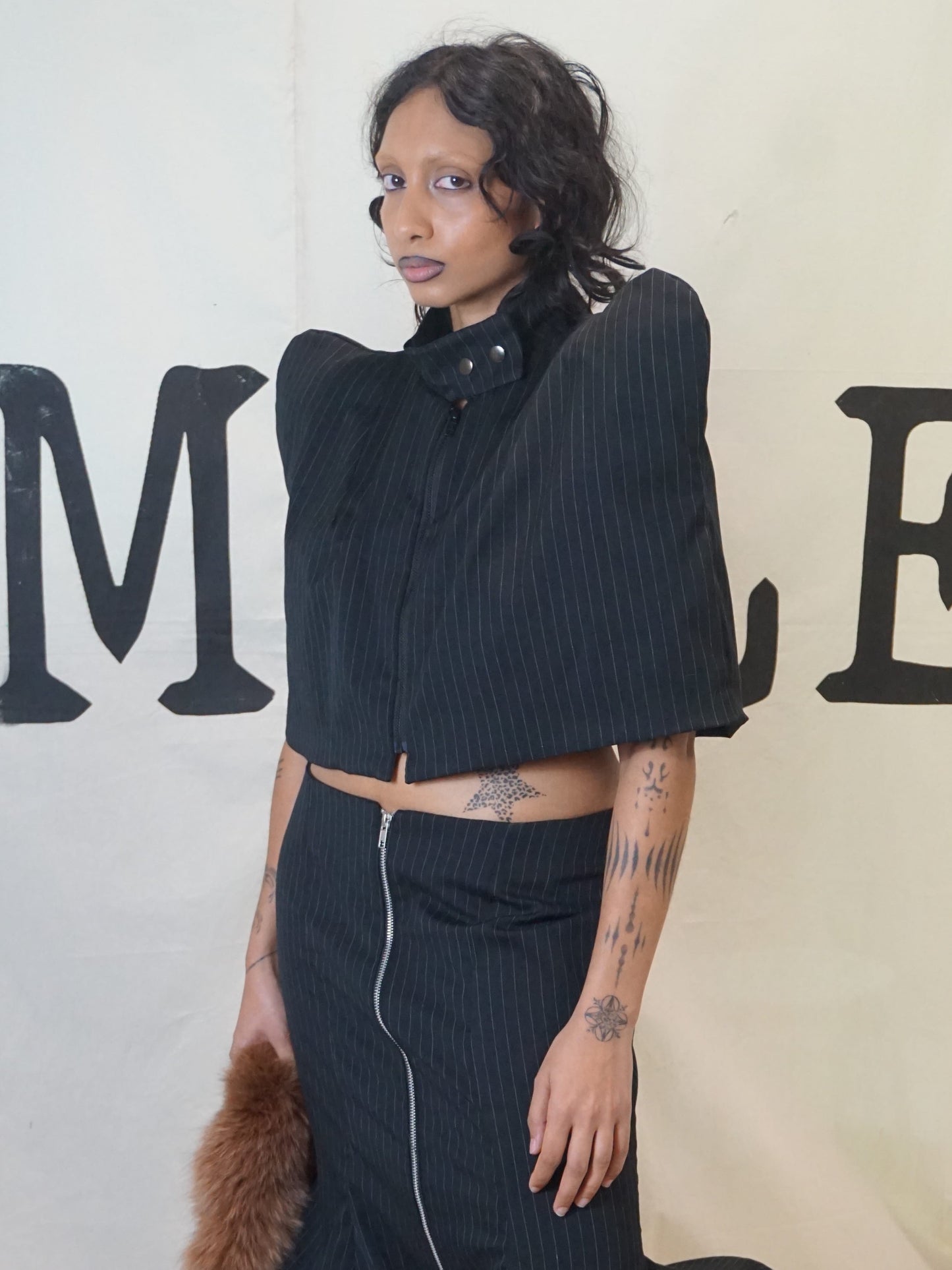 GARMENT # 003 - PADDED SHOULDER BOLERO-SAMPLE GARMENTS-APOC STORE