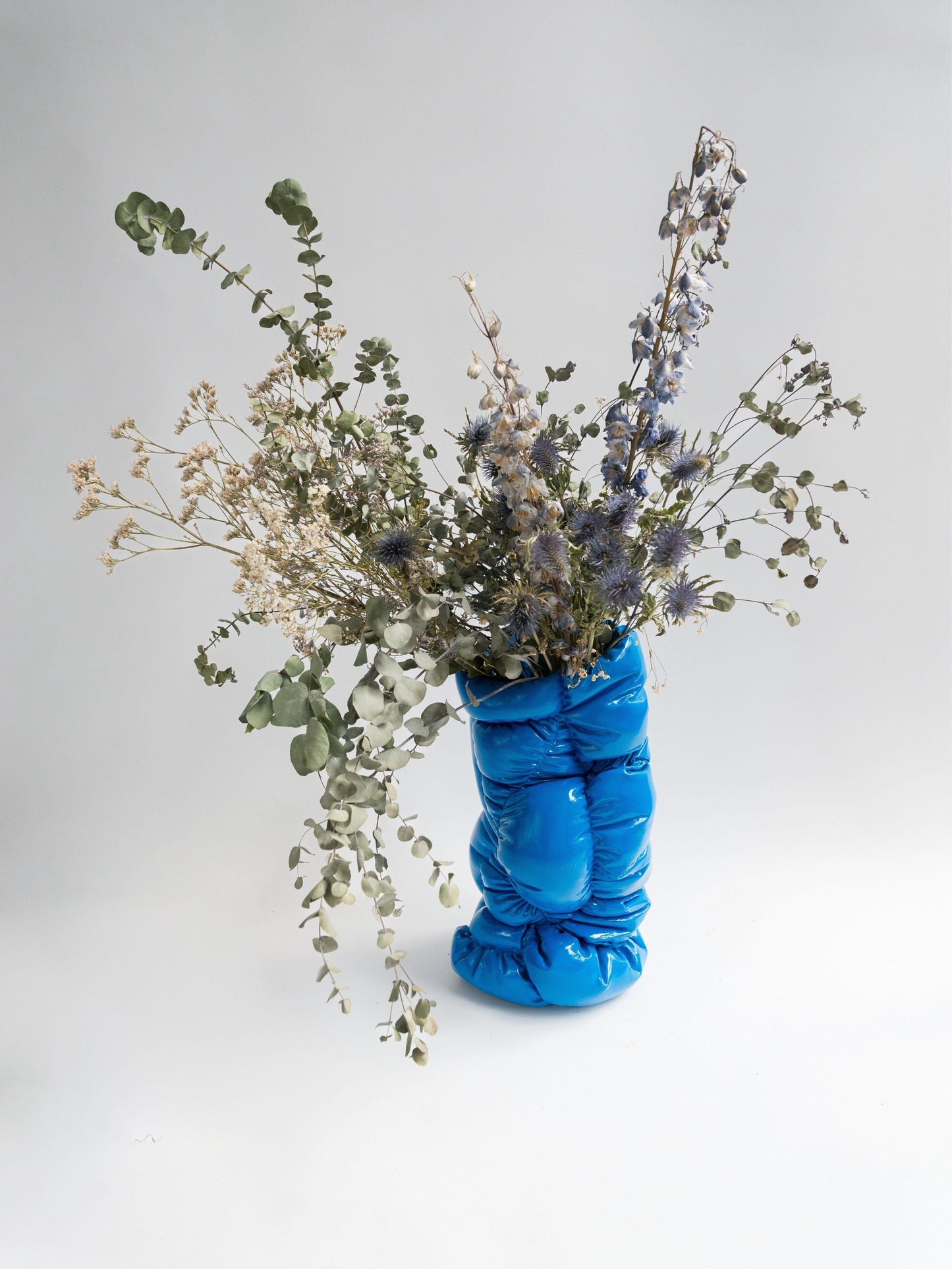 Puffer Vase II Blue - Small-Gast Studio-APOC STORE