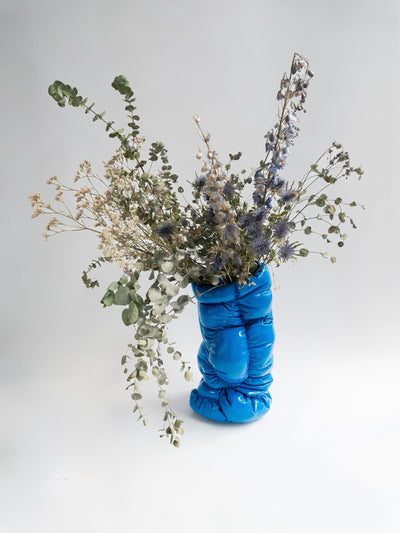 Puffer Vase II Blue - Small-Gast Studio-APOC STORE