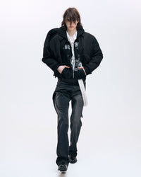 Bunny Zip Up Hoodie Black-Onrushw23fh-APOC STORE