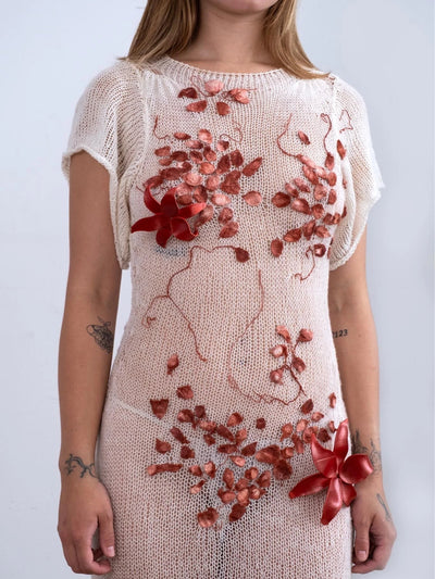 Fortune Silk Cocoon Sheer Wedding Maxi Dress-GRACE GUI-APOC STORE