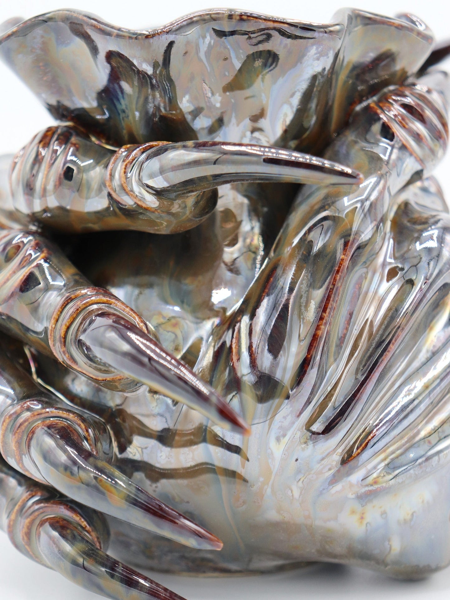 Small Metallic Brown Monstrous Vase-Naomi Gilon-APOC STORE