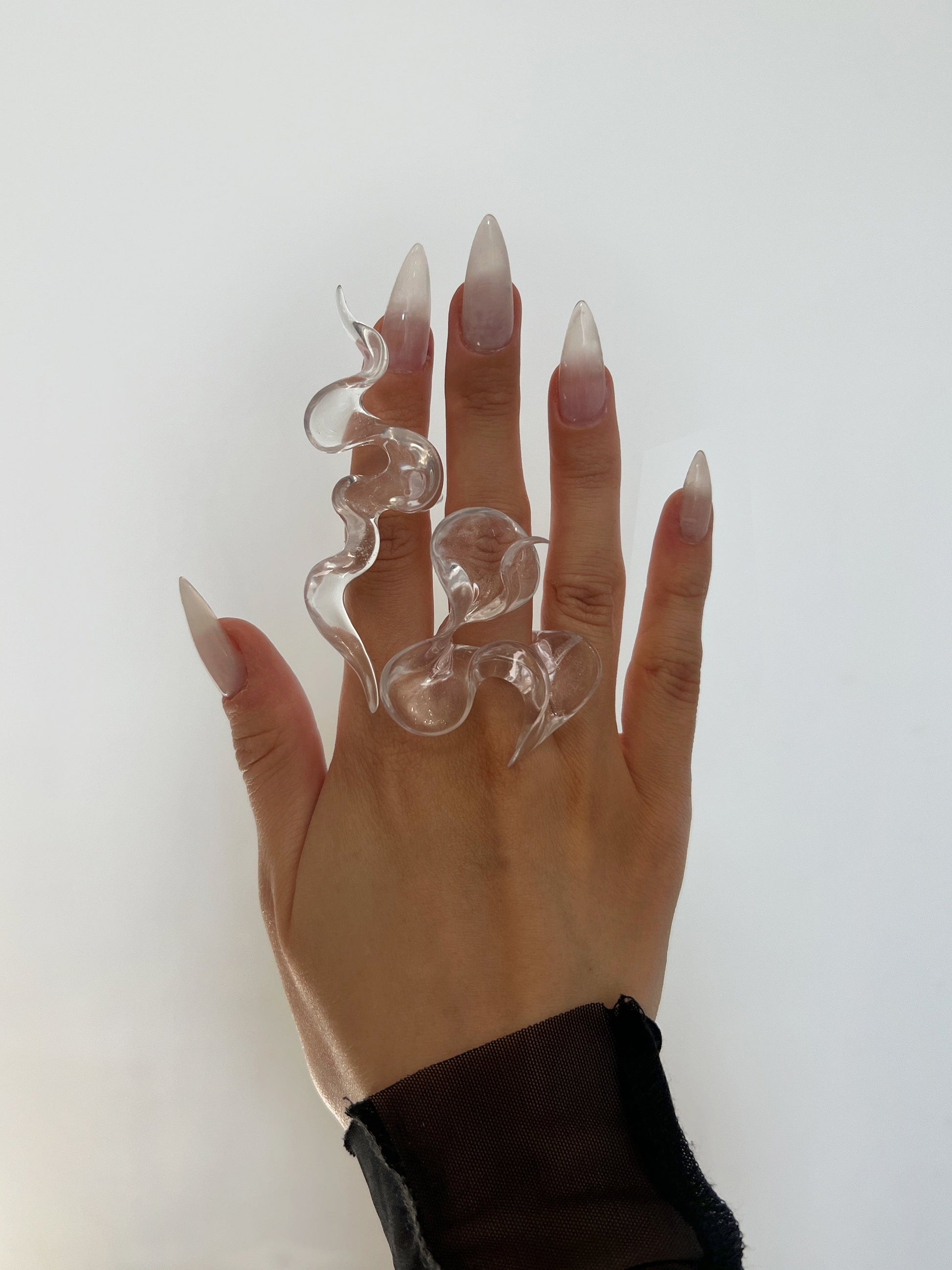 Transparent Flower Ring-WHYNOEN-APOC STORE