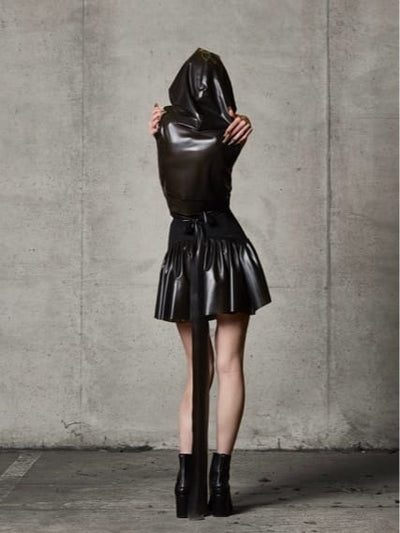 Pleated Mini Skirt-Shers Studios-APOC STORE