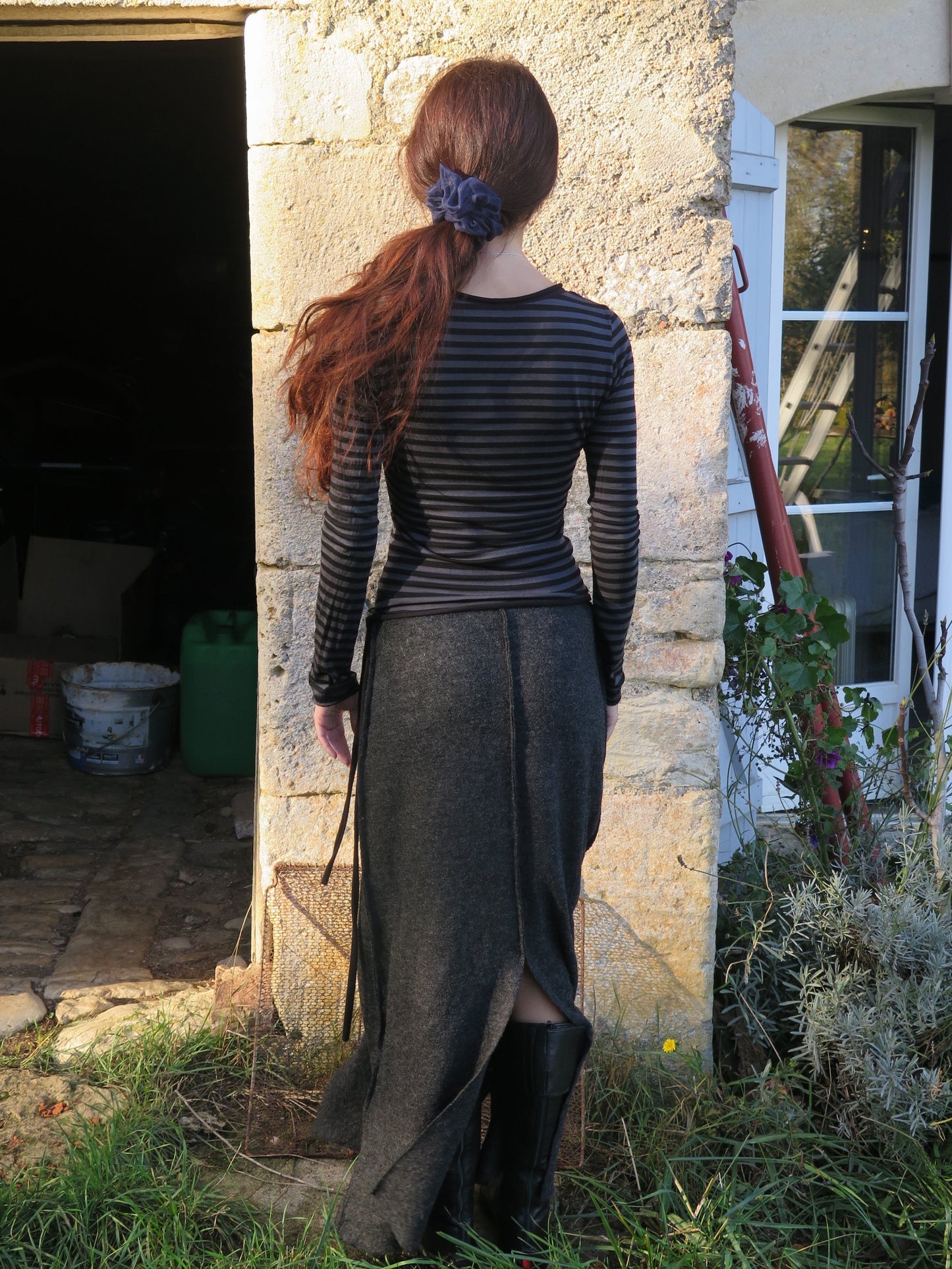 Hazel top striped-ATH-APOC STORE