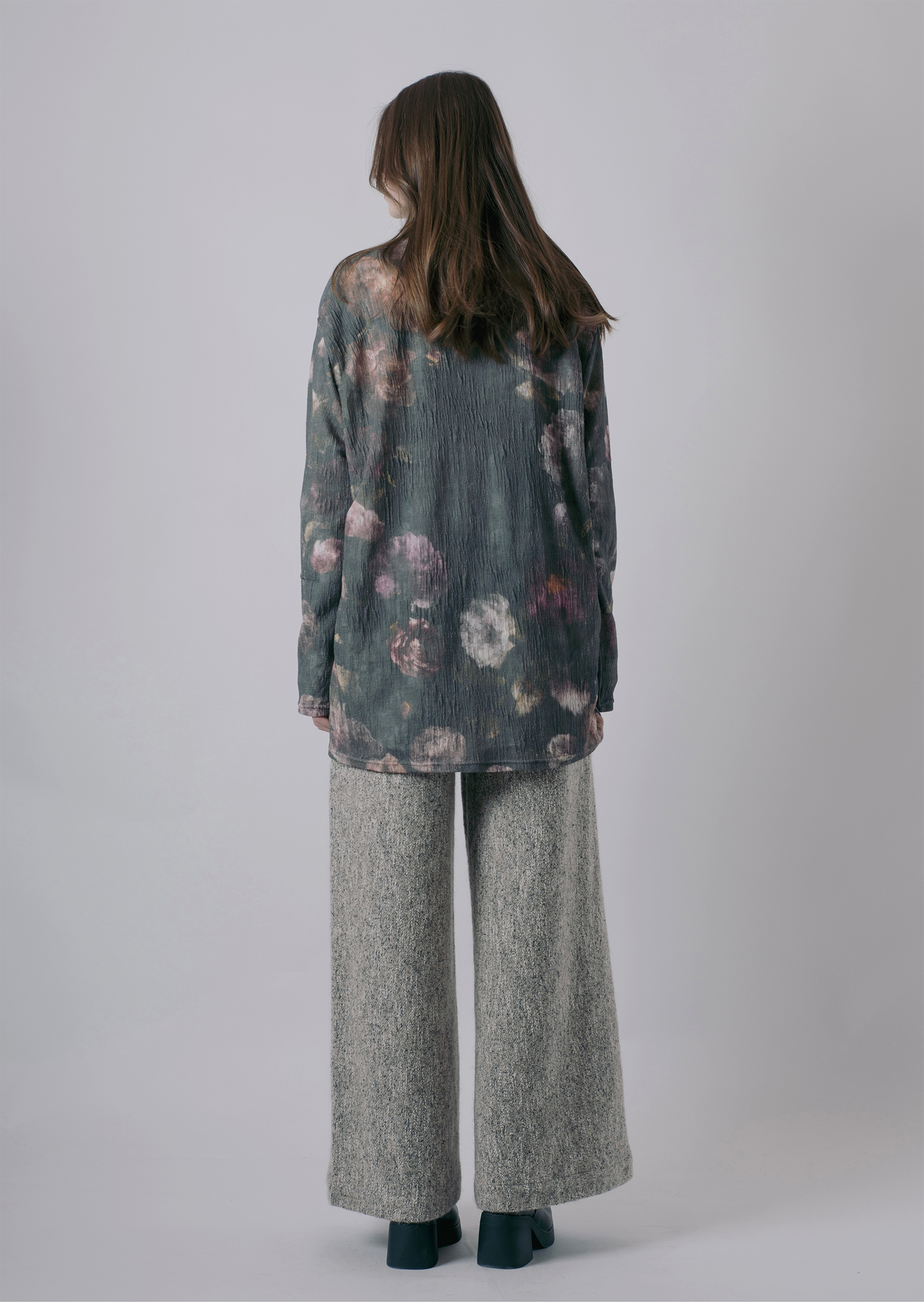 "VINTAGE FLORAL" DISTRESSED BLOUSE-KAWAkEY-APOC STORE