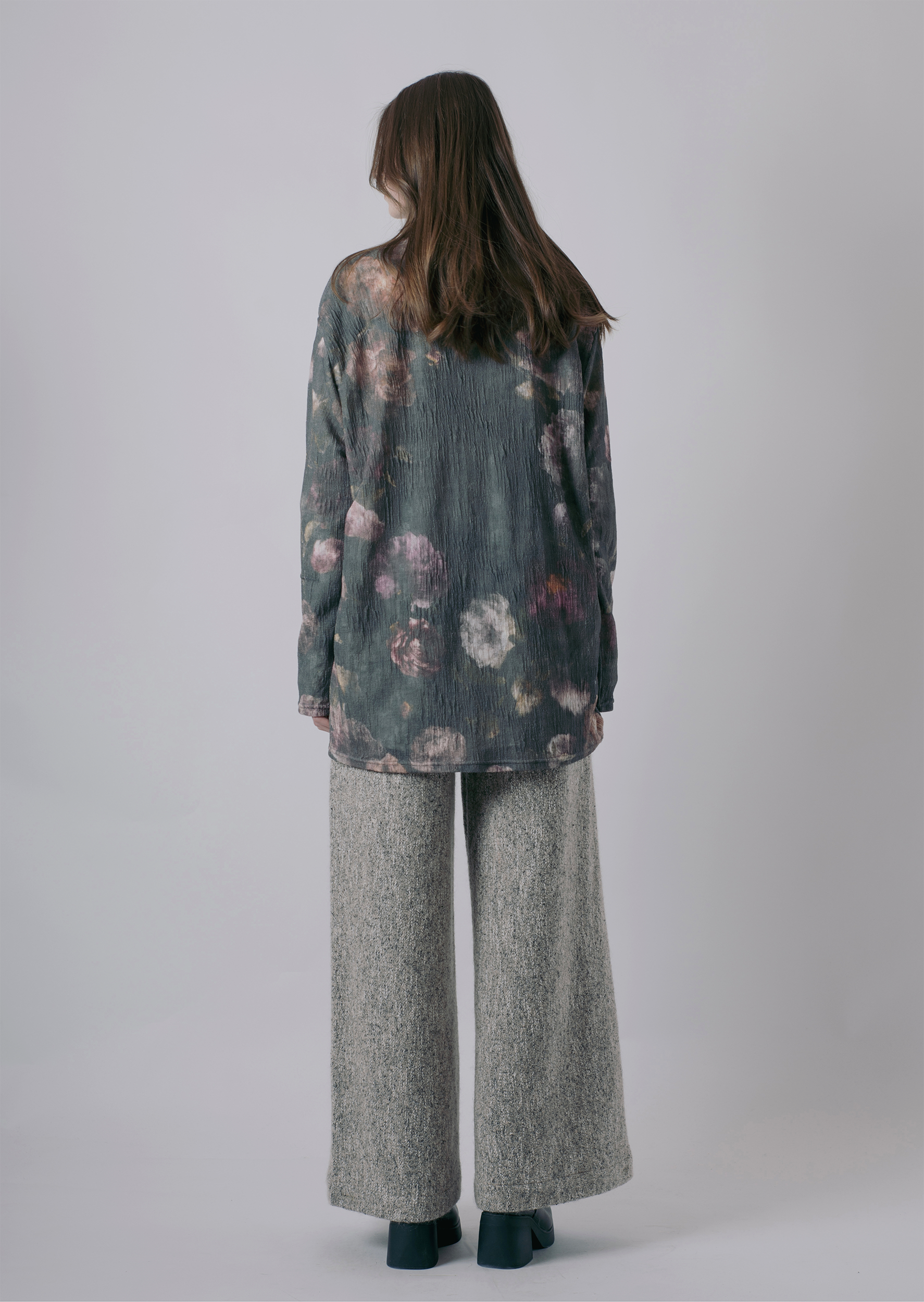 "VINTAGE FLORAL" DISTRESSED BLOUSE-KAWAkEY-APOC STORE