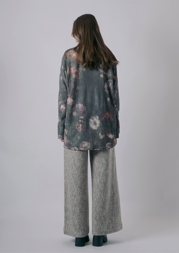 "VINTAGE FLORAL" DISTRESSED BLOUSE-KAWAkEY-APOC STORE