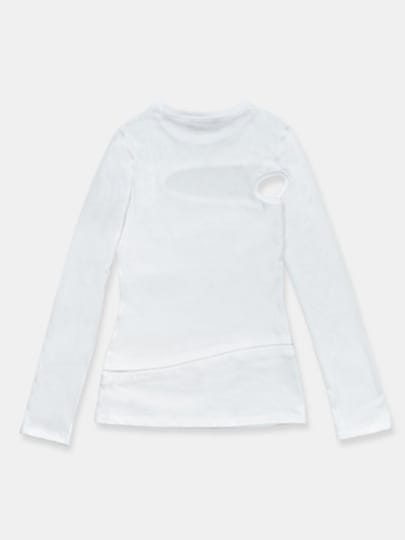 Asymmetric Cut Out T-shirt Longsleeve-René Scheibenbauer-APOC STORE